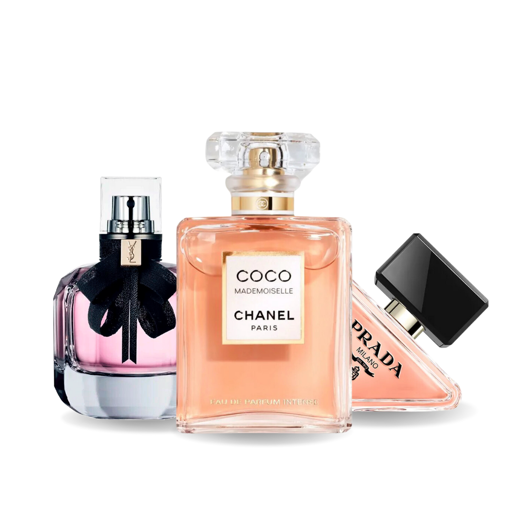 Confezione promozionale di 3 profumi Prada PARADOXE, COCO MADEMOISELLE e MON PARIS 100ml